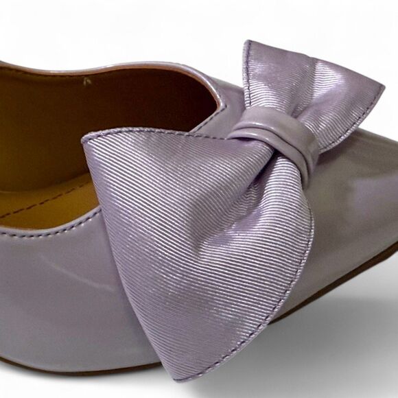 J.RENEE  Devika Lilac Patent Slingback Pump with Bow, NEW! Size 12 M - Picture 9 of 14